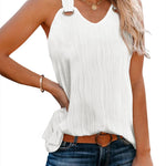 Zeagoo Women Summer Tops Cute Tank Tops V Neck 2024 Trendy Fashion Sleeveless Shirts