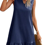 Zeagoo Summer Dress Women's Sleeveless V-Neck T-Shirt (DE Only)