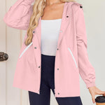 Zeagoo Rain Jacket Women Lightweight Waterproof Hooded Zip Raincoat