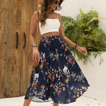 Zeagoo Skirt Long Elegant Skirts High Waist Maxi Skirt (DE Only)