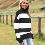 Zeagoo Pullover Women's Turtleneck Elegant Long Sleeve Jumper