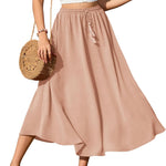 Zeagoo Skirt Long Elegant Skirts High Waist Maxi Skirt (DE Only)
