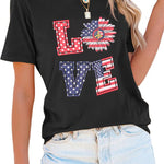 Zeagoo Flag Shirts Short Sleeve Patriotic Shirt 4th of July Tee
