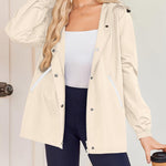 Zeagoo Rain Jacket Women Lightweight Waterproof Hooded Zip Raincoat