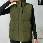Zeagoo Women Puffer Vest Winter Warm Zip Up Padded Outerwear