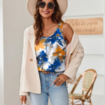 Zeagoo Silk Satin Tank Tops Scoop Neck Sleeveless Tops