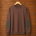 Elbow Patch Crewneck Sweatshirt