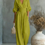 Sophia Merriweather | Wide-Leg Linen Jumpsuit For Women