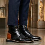Sandro Leather Lace-Up Boot