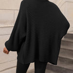 Zeagoo Women's Button Down Horizontal-Ribbing Longline Cardigan