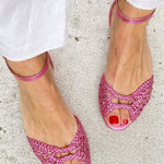 Isa | Gold Braided Sandals
