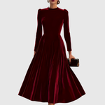 SOOPIE | ELEGANT NAVY BLUE & BURGUNDY WEDDING DRESS