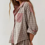 Chiara Relaxed Plaid Pyjama Set