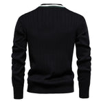 Varsity V-Neck Knit Cardigan