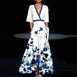 CLARA™ Timeless Floral Elegance Maxi Dress