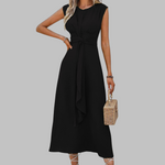 GRACE™ – Elegant Waist-Draped Maxi Dress