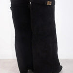 HARRIET | WOMEN'S LEATHER THIGH-HIGH BOOTS WITH BUCKLE