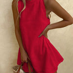 Chic Wave Edge Mini Dress