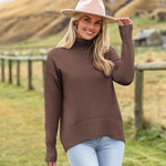 Zeagoo Pullover Women's Turtleneck Elegant Long Sleeve Jumper