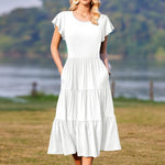 Zeagoo Summer Dress Women's Dresses Short Sleeve Dress (DE Only)