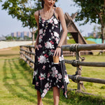 Zeagoo Women Midi Dress Bohemian Beach Cover Up Dress