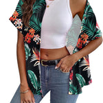 Zeagoo Short Sleeve Casual Roll-Up Cuffed Tops