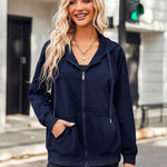 Zeagoo Lightweight Hoodies Full Zip Up Oversized Sweatshirts