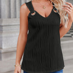 Zeagoo Women Summer Tops Cute Tank Tops V Neck 2024 Trendy Fashion Sleeveless Shirts