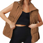 Zeagoo Women Puffer Vest Winter Warm Zip Up Padded Outerwear