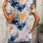 Zeagoo Short Sleeve Shirts Dressy Tops with Pleats