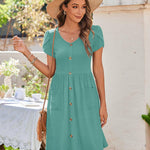 Zeagoo Summer Dress Women's Short Sleeve Dresses (DE Only)