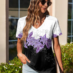 Zeagoo Short Sleeve Shirts Dressy Tops with Pleats