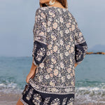 Zeagoo Summer Dresses Women's Bohemian Flower Dress (DE Only)