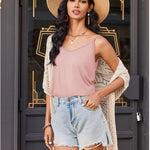 Zeagoo Tank Top V-Neck Sleeveless Summer Tops (DE Only)