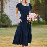 Zeagoo Summer Dress Women's Dresses Short Sleeve Dress (DE Only)