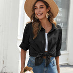 Zeagoo Linen Button Down Shirts  Long Sleeve Cotton Gauze Tops