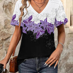 Zeagoo Short Sleeve Shirts Dressy Tops with Pleats