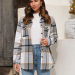 Zeagoo Women's Checked Shirt-Jacket