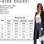 Hooded Long Cardigans Maxi Cardigan with Hood Open Front Lightweight Duster Coat with Pocket - Zeagoo (Us Only)