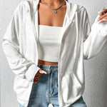 Zeagoo Lightweight Hoodies Full Zip Up Oversized Sweatshirts