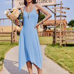 Zeagoo Women Midi Dress Bohemian Beach Cover Up Dress