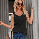 Zeagoo Women Summer Tops Cute Tank Tops V Neck 2024 Trendy Fashion Sleeveless Shirts