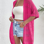 Zeagoo Short Sleeve Boho Oversized Knitted Cardigan