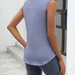Zeagoo Sleeveless Button Down Shirts V Neck Solid Tank Tops