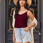 Zeagoo Tank Top V-Neck Sleeveless Summer Tops (DE Only)