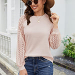 Zeagoo Elegant Blouse Long Sleeve Crew Neck T Shirt (DE Only)