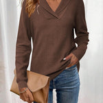 Zeagoo Sweaters for Women Long Sleeve Shirts V Neck Knit Pullover