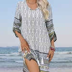 Zeagoo Summer Dresses Women's Bohemian Flower Dress (DE Only)