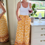 Zeagoo Women's Boho Floral Skirt