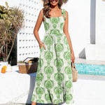 Zeagoo Maxi Dress with Pockets Spaghetti Strap Sundress